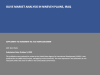 Iraq Olive Market Analysis Report October 2023